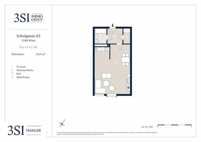 1-Zimmer-Wohnung kaufen in Wien – 50,33 m², € 221.148 – Bild 7 von 7