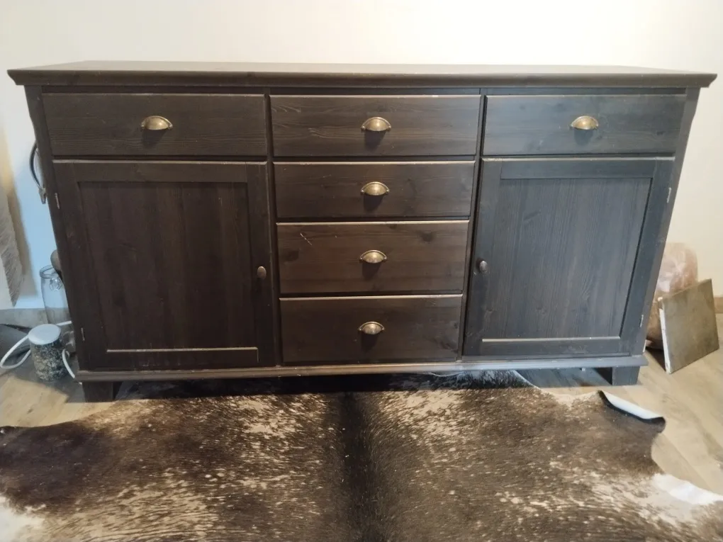 IKEA MARKÖR Sideboard / Kommode - Massivholz dunkelbraun, € 90,- (4864 Abtsdorf)