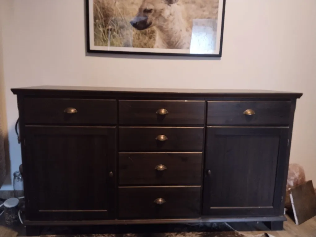 IKEA MARKÖR Sideboard / Kommode - Massivholz dunkelbraun, € 90,- (4864 Abtsdorf)