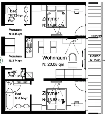 3-Zimmer-Wohnung kaufen in Zell am See – 67,63 m², € 515.000 – Bild 9 von 10