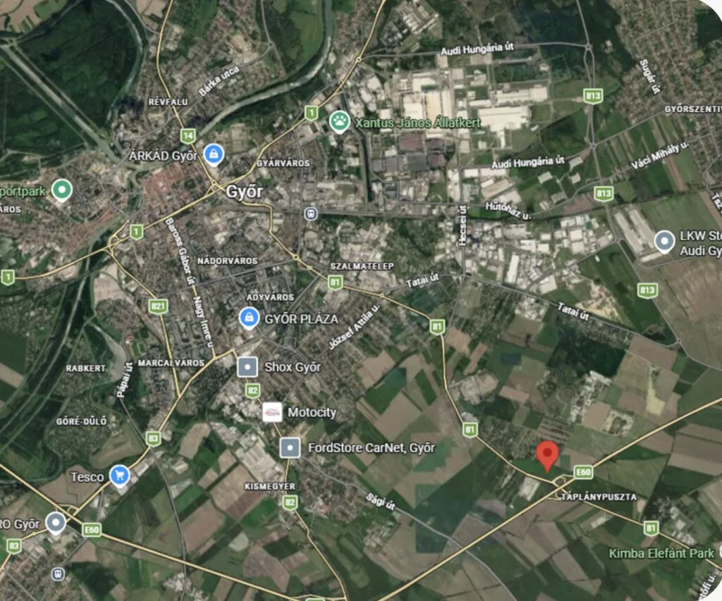 Entwicklungsgrundstück bei Győr - vielseitige Nutzungsmöglichkeiten - Ansicht 2