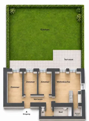 4-Zimmer-Wohnung mieten in Melk – 94,94 m², € 1.003 – Bild 14 von 15