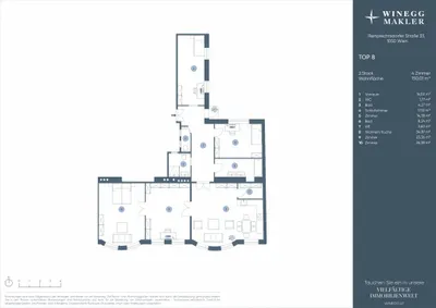 5-Zimmer-Wohnung kaufen in Wien – 150,01 m², € 950.000 – Bild 12 von 12