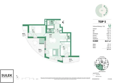 3-Zimmer-Wohnung mieten in Wien – 66,31 m², € 1.649 – Bild 19 von 19