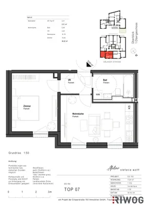 2-Zimmer-Wohnung mieten in Wien – 38,3 m², € 906 – Bild 5 von 5