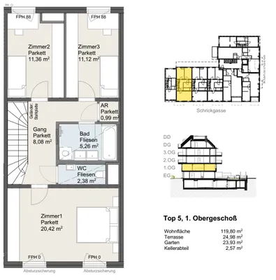 4-Zimmer-Wohnung kaufen in Wien – 119,8 m², € 783.900 – Bild 16 von 21