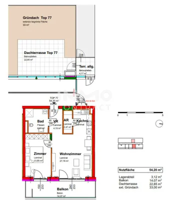 2-Zimmer-Wohnung kaufen in Krems an der Donau – 54 m², € 270.141 – Bild 11 von 11
