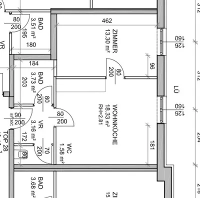 2-Zimmer-Wohnung mieten in Baden – 40,11 m², € 599 – Bild 11 von 11