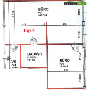 2-Zimmer-Gewerbeimmobilie mieten in Klagenfurt – 64 m², € 477 – Bild 13 von 17
