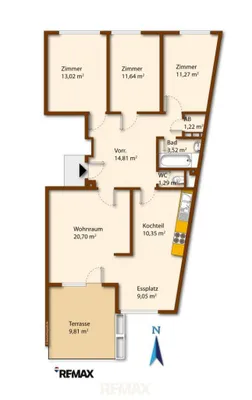 4-Zimmer-Wohnung kaufen in Mödling – 100 m², € 320.000 – Bild 13 von 15