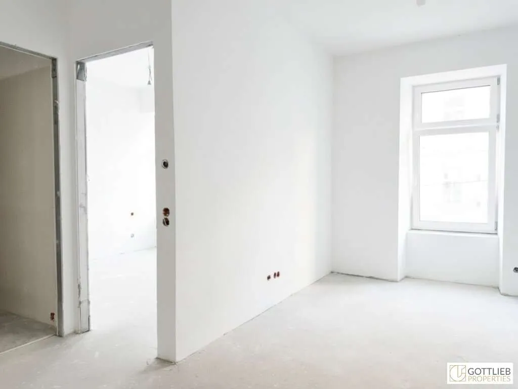 Erstbezug in U-Bahn-Nähe! Liebevoll generalsanierte 2-Zimmer-Altbau-Wohnung mit Loggia und Grünblick in Gründerzeithaus - Ansicht 3