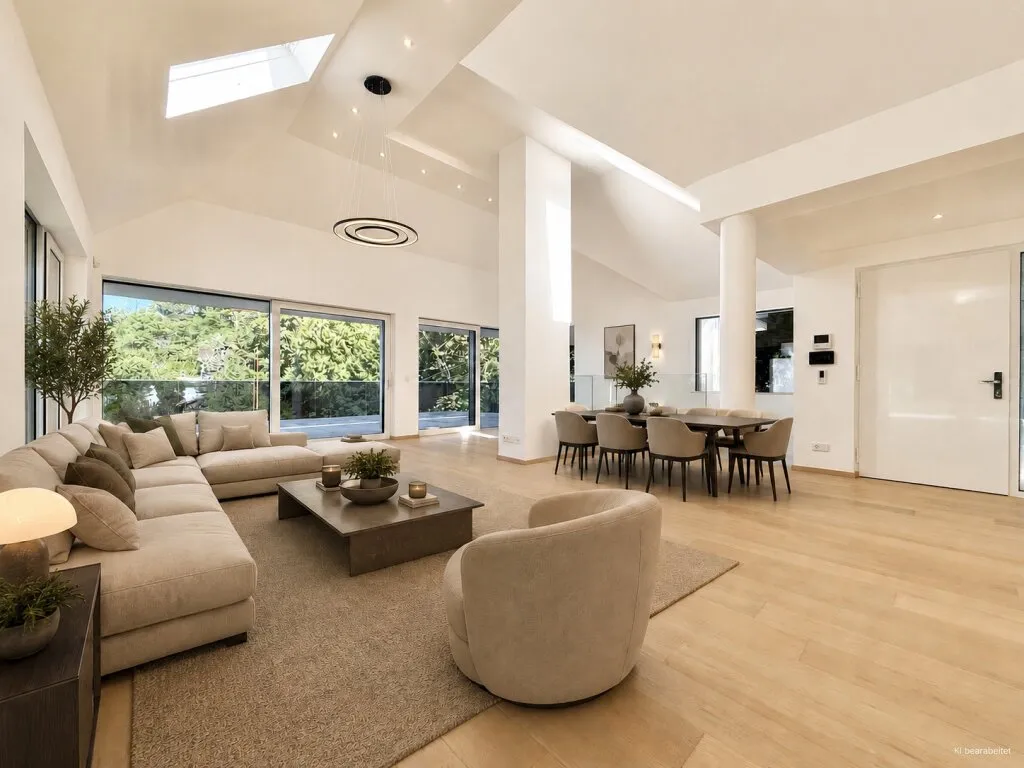 TRAUMVILLA in Klosterneuburg - Erstbezug: 5 Zimmer, mehrere Terrassen und Freiflächen, Infinity-Pool - Ansicht 3