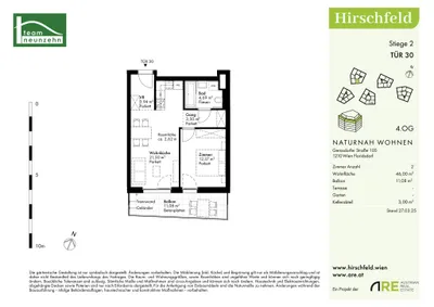 2-Zimmer-Wohnung kaufen in Wien – 46 m², € 276.000 – Bild 26 von 26