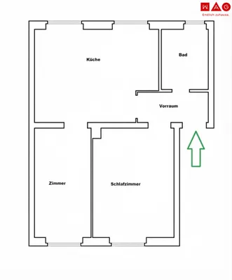2-Zimmer-Wohnung mieten in Leoben – 41,3 m², € 479 – Bild 7 von 7