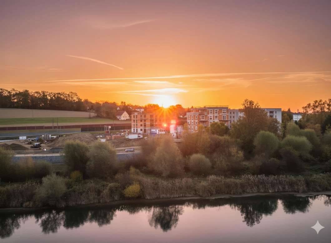 Modernes Penthouse in Schärding - Energieeffizient, klimatisiert & mit Innblick - Ansicht 3