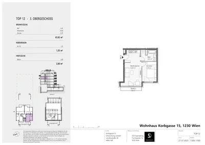 2-Zimmer-Wohnung kaufen in Wien – 43,62 m², € 362.000 – Bild 8 von 8