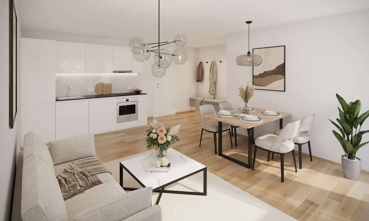 Lichtdurchflute Balkonwohnung - Erstbezug mit moderner Ausstattung - Ansicht 2