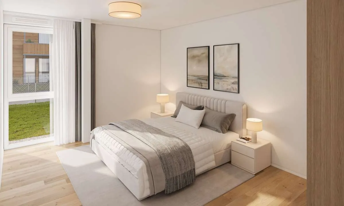 Lichtdurchflute Balkonwohnung - Erstbezug mit moderner Ausstattung - Ansicht 3