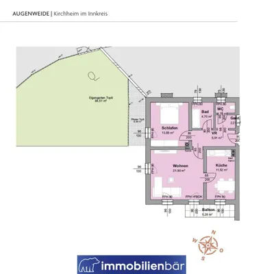 2-Zimmer-Wohnung kaufen in Ried im Innkreis – 61,74 m², € 169.000 – Bild 12 von 12