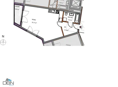 1-Zimmer-Wohnung mieten in Wien – 46,68 m², € 890 – Bild 7 von 7