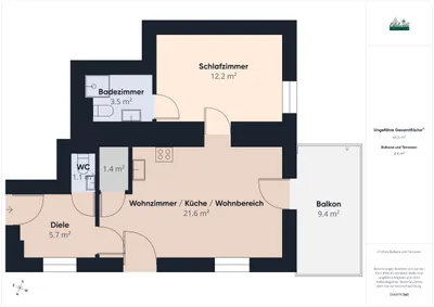 2-Zimmer-Wohnung kaufen in Murau – 47,39 m², € 187.000 – Bild 13 von 13