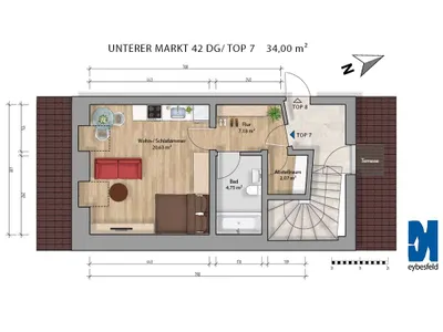 1-Zimmer-Wohnung mieten in Leibnitz – 34 m², € 420 – Bild 7 von 7