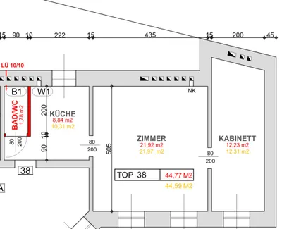2-Zimmer-Wohnung kaufen in Wien – 45 m², € 159.000 – Bild 13 von 13