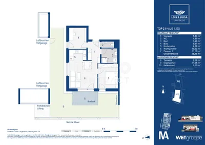 2-Zimmer-Wohnung kaufen in Krems Land – 56,2 m², € 264.000 – Bild 12 von 12