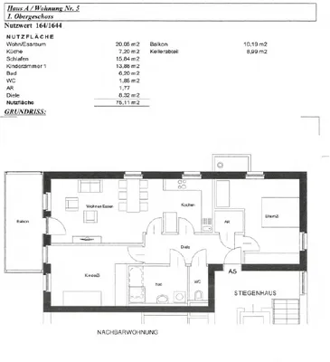 Wohnung mieten in Südoststeiermark – 75,41 m², € 891 – Bild 2 von 2