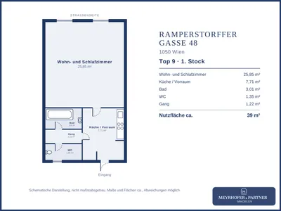 1-Zimmer-Wohnung kaufen in Wien – 39,14 m², € 168.000 – Bild 7 von 7