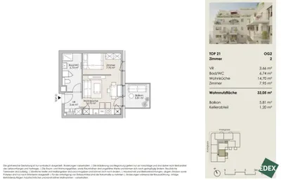1-Zimmer-Wohnung kaufen in Wien – 33,05 m², € 211.000 – Bild 20 von 20