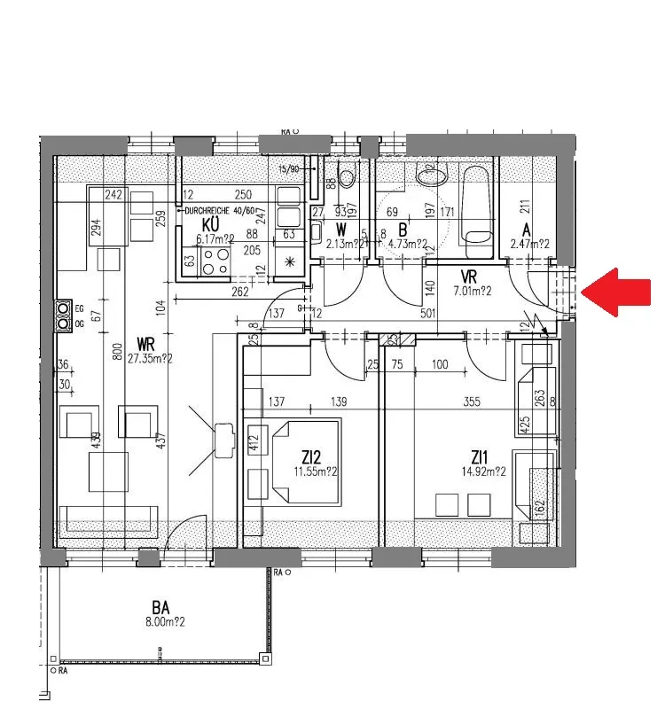 Gemütliche 3-Zimmer-Wohnung mit Balkon - geförderte Miete ODER geförderte Miete mit Kaufoption - 3 Zimmer - Ansicht 3