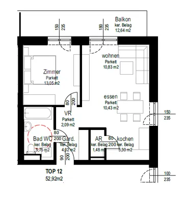 2-Zimmer-Wohnung mieten in Wels-Land – 53 m², € 908 – Bild 20 von 23
