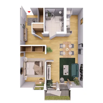 2-Zimmer-Wohnung mieten in Amstetten – 55 m², € 779 – Bild 7 von 7