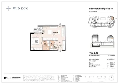 Immobilie kaufen in Wien – 42,05 m², € 336.300 – Bild 8 von 8