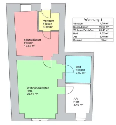 2-Zimmer-Wohnung mieten in Weiz – 63 m², € 525 – Bild 11 von 11