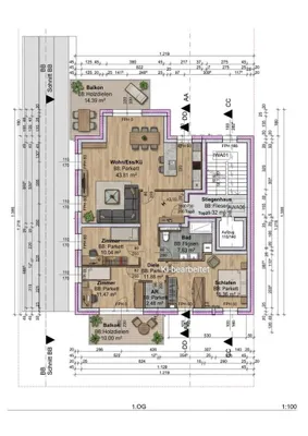 4-Zimmer-Wohnung kaufen in Linz – 105,67 m², € 573.300 – Bild 4 von 4
