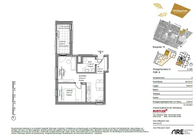 2-Zimmer-Wohnung mieten in Wien – 53,62 m², € 849 – Bild 9 von 10