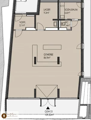 Gewerbeimmobilie mieten in Graz – 109 m², € 966 – Bild 13 von 13