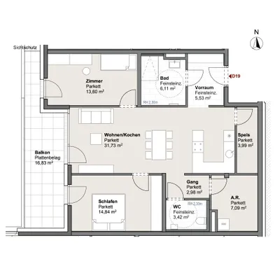 4-Zimmer-Wohnung kaufen in Zell am See – 84,86 m², € 619.478 – Bild 7 von 11