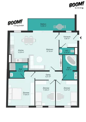 4-Zimmer-Wohnung kaufen in Wien – 107,74 m², € 856.000 – Bild 11 von 11