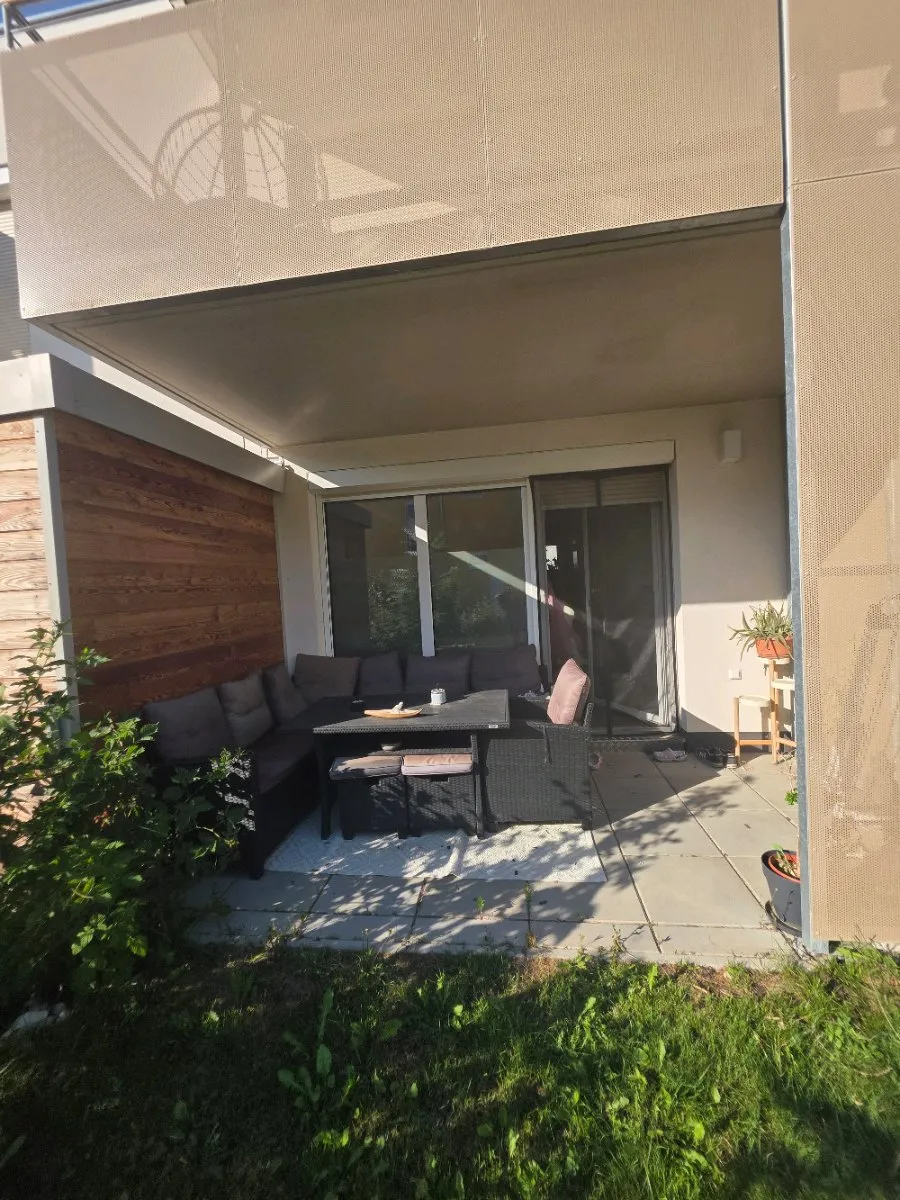 Helle 2-Zimmer-Gartenwohnung in Lassee - mit Terrasse, Garten & 2 Parkplätzen - Widok 3