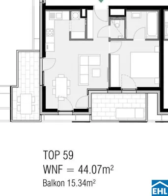 2-Zimmer-Wohnung mieten in Wien – 44,07 m², € 1.093 – Bild 18 von 18