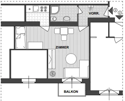 1-Zimmer-Wohnung kaufen in Wien – 29,18 m², € 188.900 – Bild 9 von 9