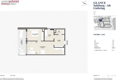 2-Zimmer-Wohnung kaufen in Salzburg Stadt – 56,99 m², € 441.500 – Bild 6 von 8