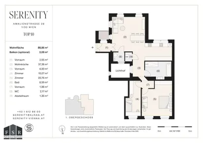 3-Zimmer-Wohnung kaufen in Wien – 88,86 m², € 595.000 – Bild 15 von 15