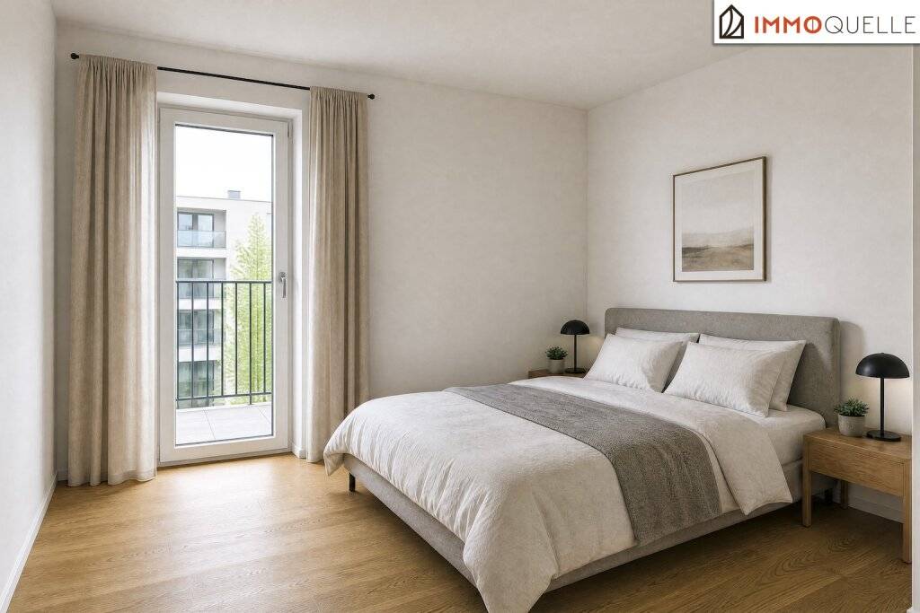 Lebenswert Wohnen - Wels! Barrierefrei erreichbare Neubauwohnung in Wels mit privatem Freiraum, Lift, Kellerabteil und Stellplatz Provisionsfrei für den Käufer - Ansicht 2