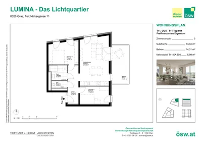 3-Zimmer-Wohnung kaufen in Graz – 73,94 m², € 349.000 – Bild 11 von 11