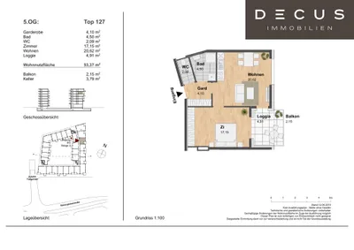 2-Zimmer-Wohnung mieten in Graz – 48,99 m², € 799 – Bild 14 von 14
