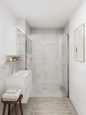 Helle 2-Zimmer-Neubauwohnung mit Westbalkon & großzügiger Wohnküche - perfekt für Singles & Paare – Bild 3